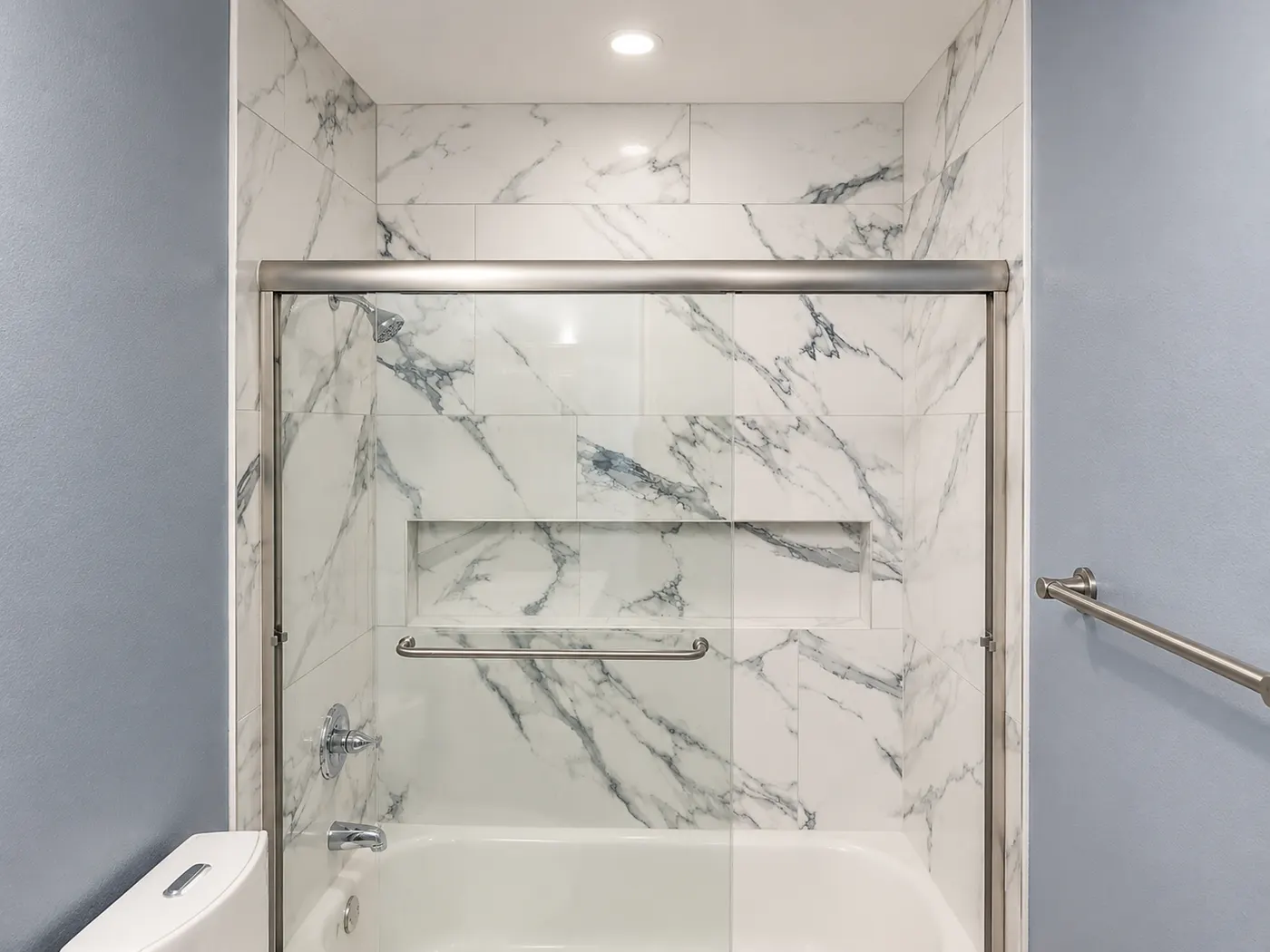 Shower Door Installation — Carpentry in San Jose by Raftermark